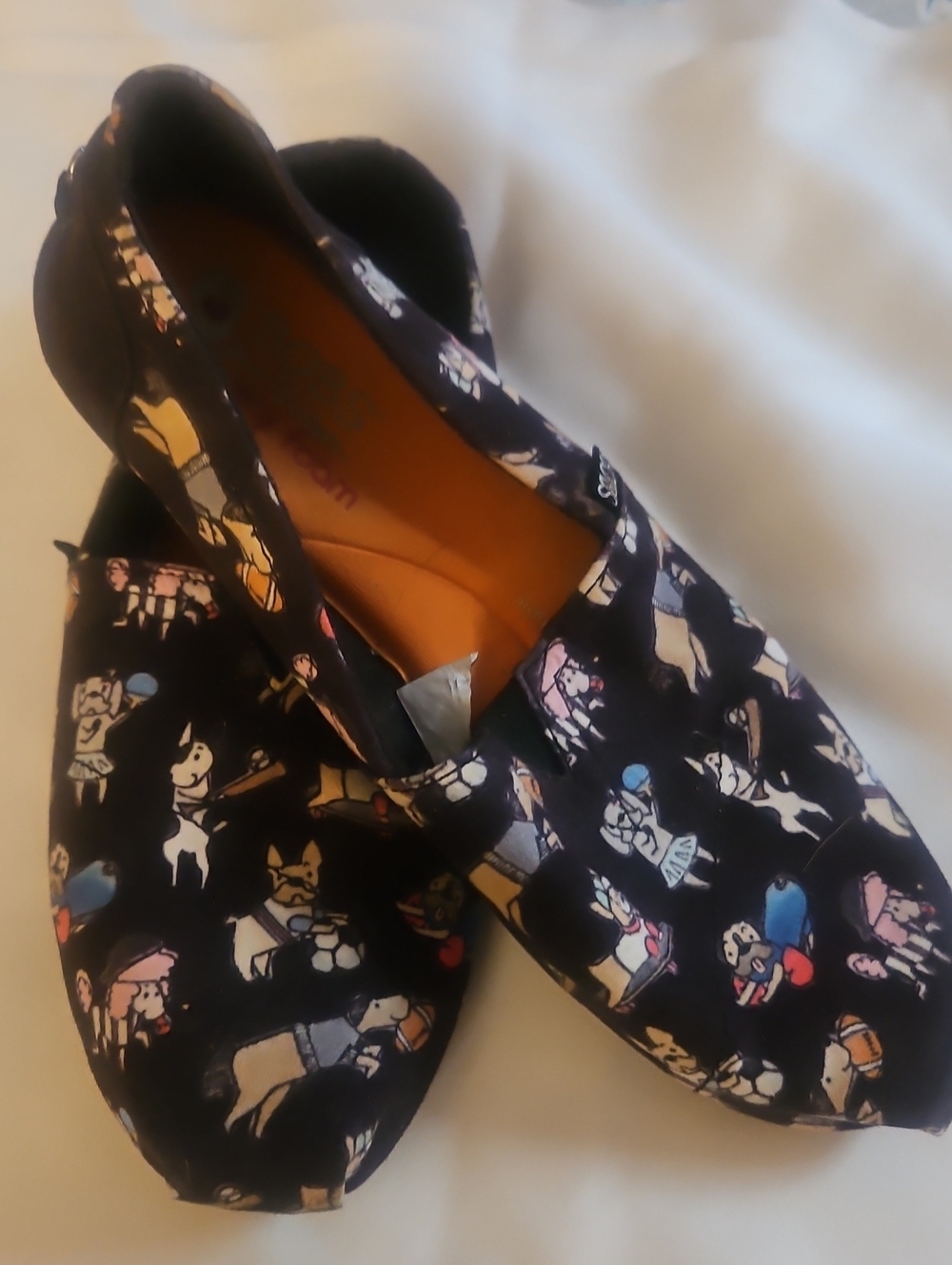 Bobs Slip-On Flats with Playful Dog Print